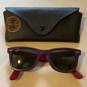 Two-toned purple/magenta Wayfarer sunglasses, authentic